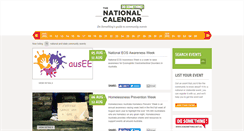 Desktop Screenshot of nationalcalendar.com.au